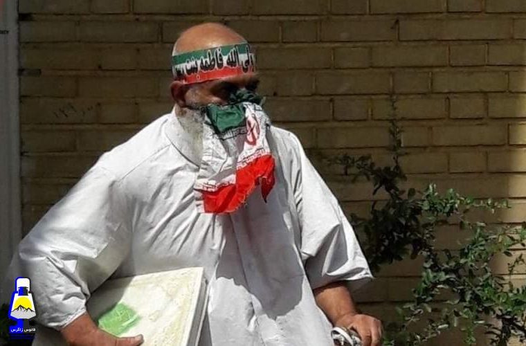 داوطلب کفن‌پوش برای نجات ایران آمد