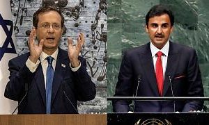 امیر قطر راهی آمریکا شد، رییس جمهوری اسرائیل به امارات رفت