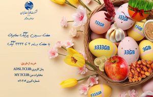 شرکت مخابرات ایران بسته‌های ترافیکی هفت‌سین به مشتریان ارائه می‌دهد
