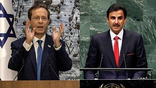 امیر قطر راهی آمریکا شد، رییس جمهوری اسرائیل به امارات رفت