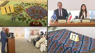 برگزاری حراج فرش‌های دستباف زنان آواره سوری در اتاق بازرگانی و صنعت کویت